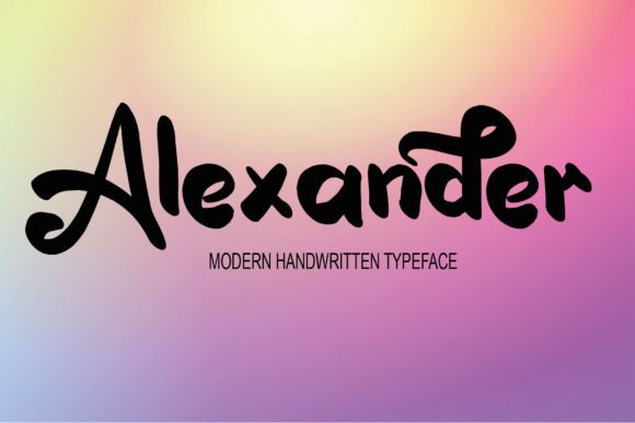 Alexander: The Handwritten Font That Balances Simplicity and Style