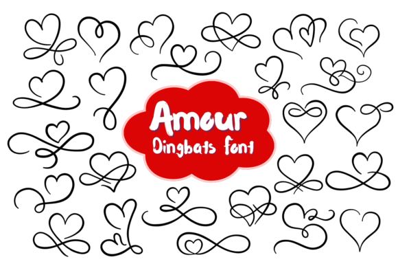 Amour: A Dingbats Font for Romantic and Creative Projects