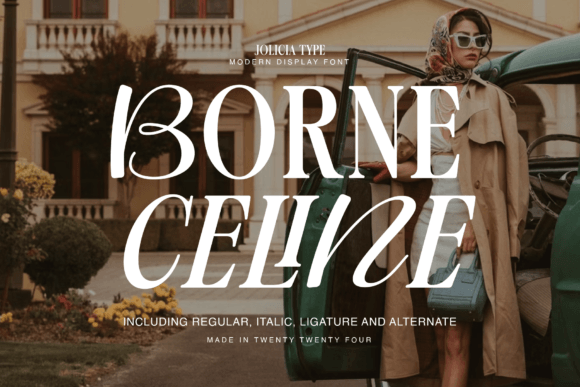 Borne Celine: A Serif Font with Parisian Signature Style