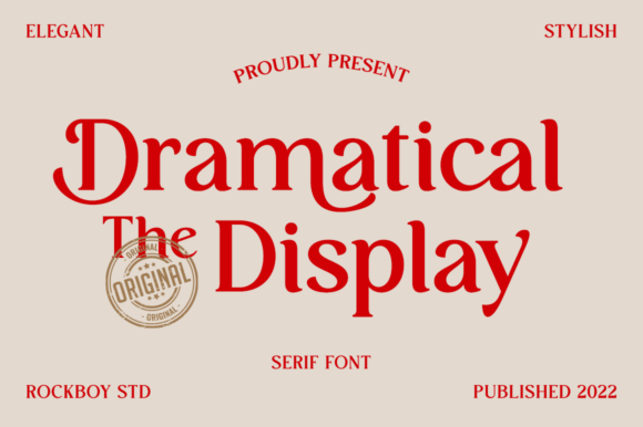 Dramatical the Display: The Elegant Serif for Every Project