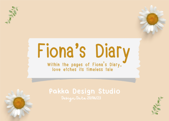 Fiona's Diary: Capturing Fairy Tale Elegance in Font Form