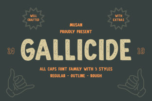 Gallicide: A Handmade Display Typeface for Modern Creators