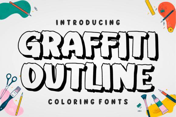 Graffiti Outline: A Bold Typeface for Street-Style Projects