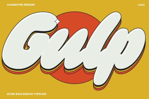 Gulp: A Fun and Chunky Display Font for Creative Projects