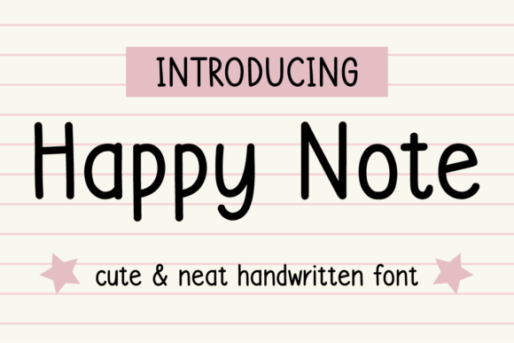 Happy Note: A Typeface for Digital Joy