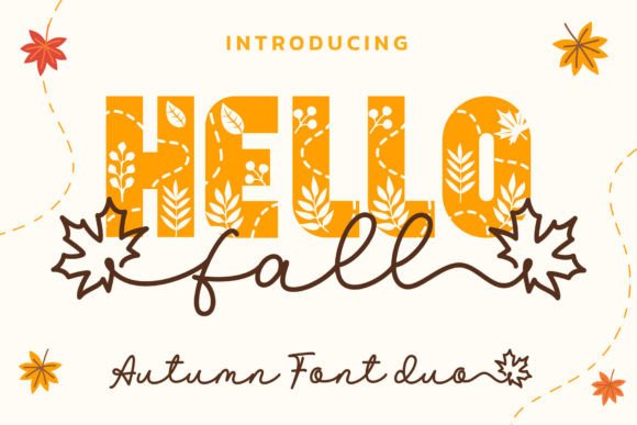 Hello Fall Duo: An Autumn-Inspired Font Pairing for Cozy Projects