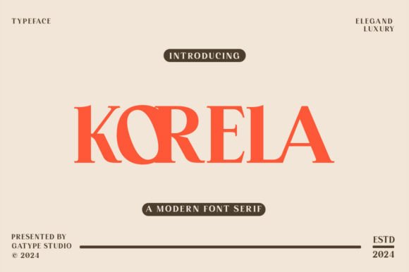 Korela: The Modern Serif for Clear, Confident Design