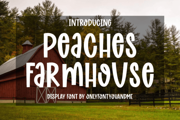 Peaches Farmhouse: A Creative Display Font for Modern Design