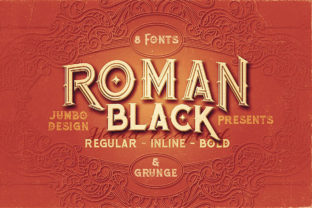 Roman Black Family: A Vintage Serif for Modern Designers