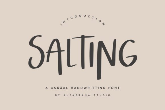 Salting: The Handwritten Font Balancing Natural Charm with Modern Polish