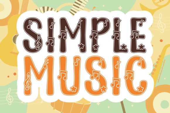 Simple Music: A Creative Font for Music Lovers