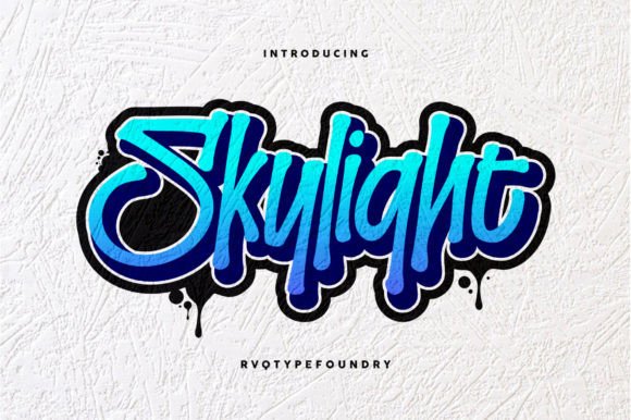 Skylight: The Graffiti Display Font for Bold Statements