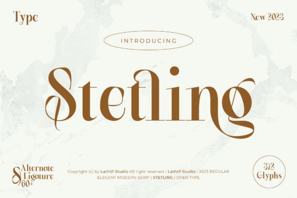 Stetling: An Elegant Modern Serif for Timeless Design