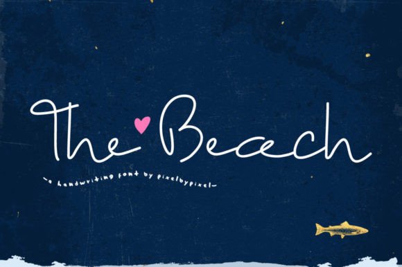 The Beach Font: Your Go-To for Authentic, Handmade Design